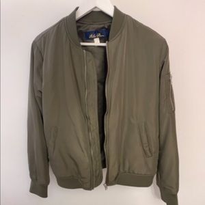 Green bomber jacket